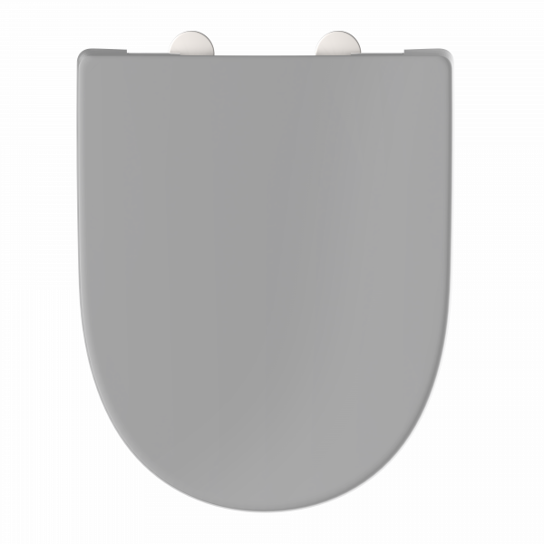 WC-Sitz Alma Made in Germany, in Grau mit Absenkautomatik, D-Form