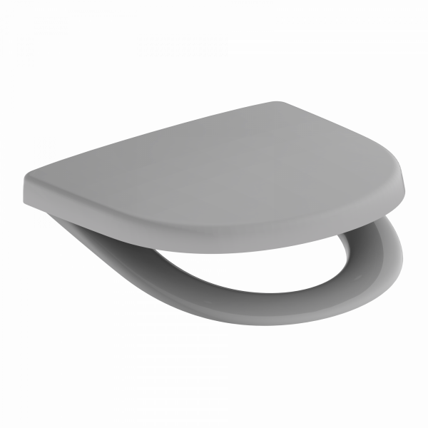WC-Sitz Alma Made in Germany, in Grau mit Absenkautomatik, D-Form