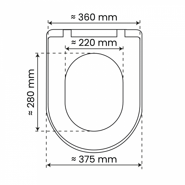 WC-Sitz Alma Made in Germany, in Grau mit Absenkautomatik, D-Form
