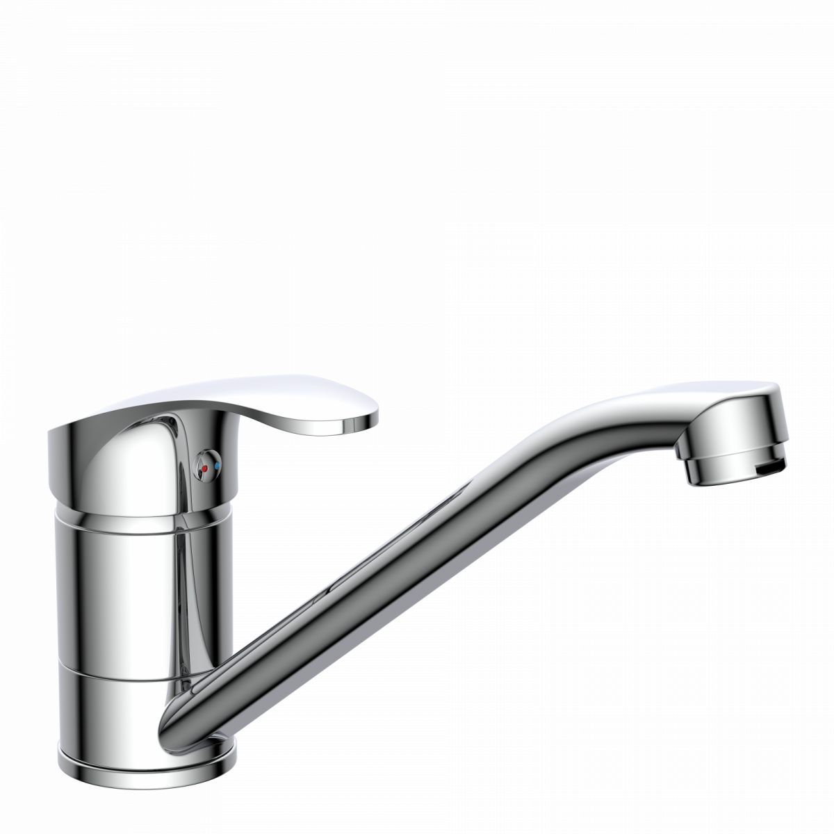 K&uuml;chenarmatur Vera, in Chrom mit schwenkbarem Auslauf, Hochdruck