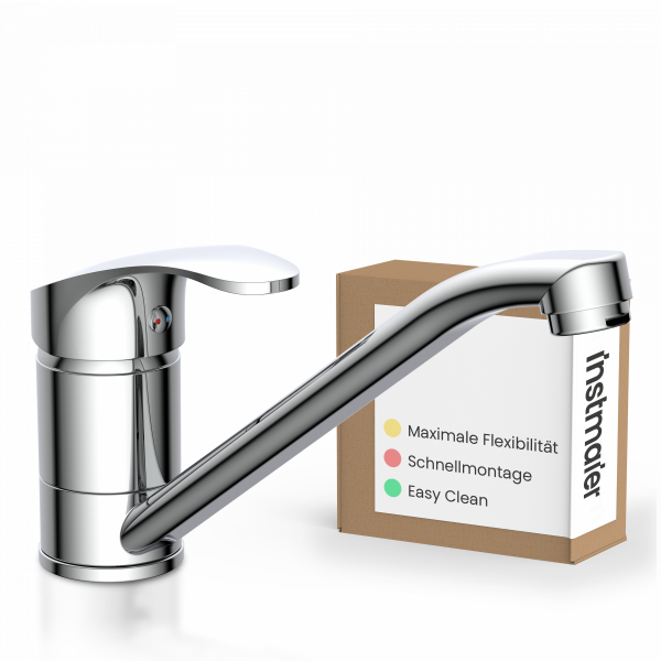 K&uuml;chenarmatur Vera, in Chrom mit schwenkbarem Auslauf, Hochdruck