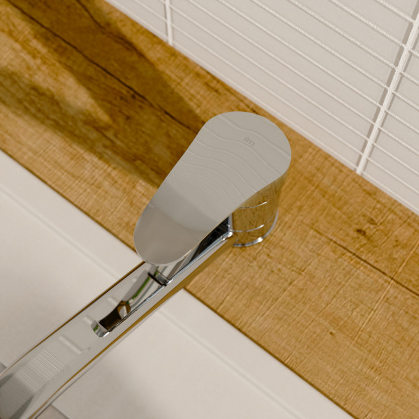 K&uuml;chenarmatur Vera, in Chrom mit schwenkbarem Auslauf, Hochdruck