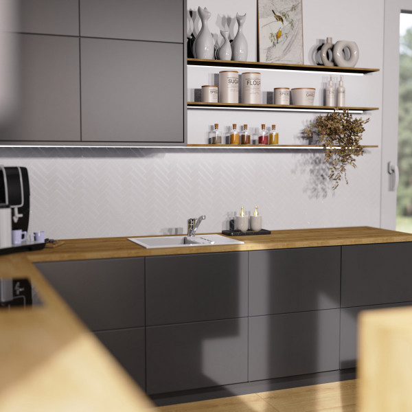 K&uuml;chenarmatur Vera, in Chrom mit schwenkbarem Auslauf, Hochdruck