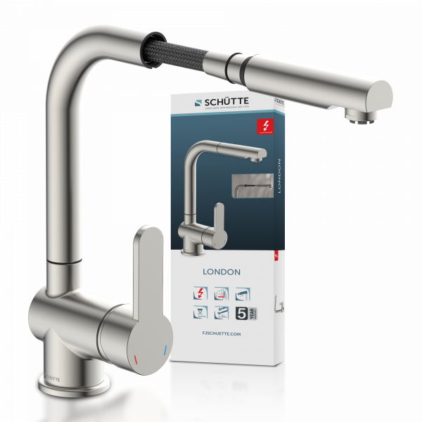 LONDON Sp&uuml;ltischarmatur, Niederdruck, Edelstahl
