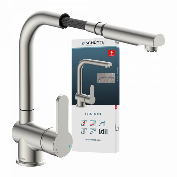 LONDON Sp&uuml;ltischarmatur, Niederdruck, Edelstahl