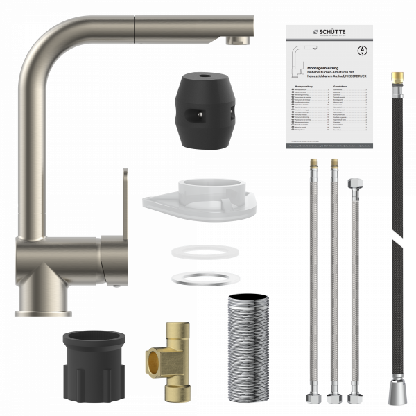 LONDON Sp&uuml;ltischarmatur, Niederdruck, Edelstahl