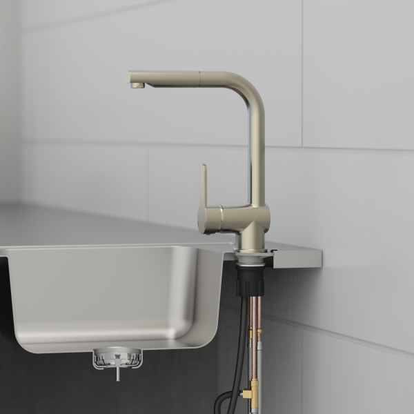 LONDON Sp&uuml;ltischarmatur, Niederdruck, Edelstahl