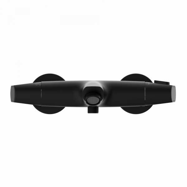 Badewannenarmatur Beatrice, in Schwarz matt mit Thermostat