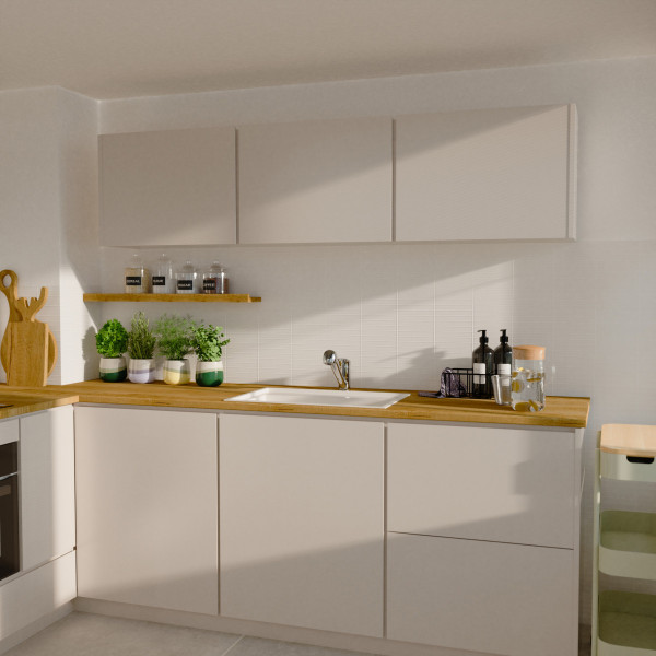 K&uuml;chenarmatur Elena, in Chrom mit ausziehbarer Geschirrbrause, Hochdruck