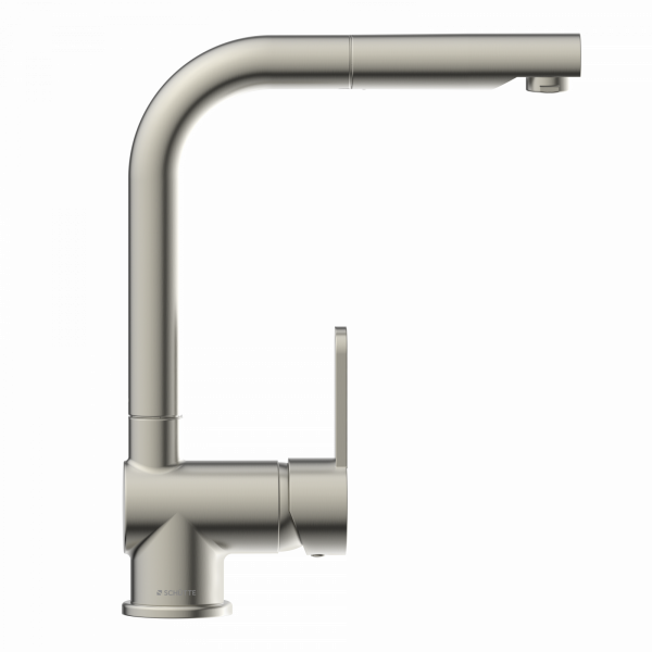 LONDON Sp&uuml;ltischarmatur, Edelstahloptik, mit herausziehbarem Auslauf