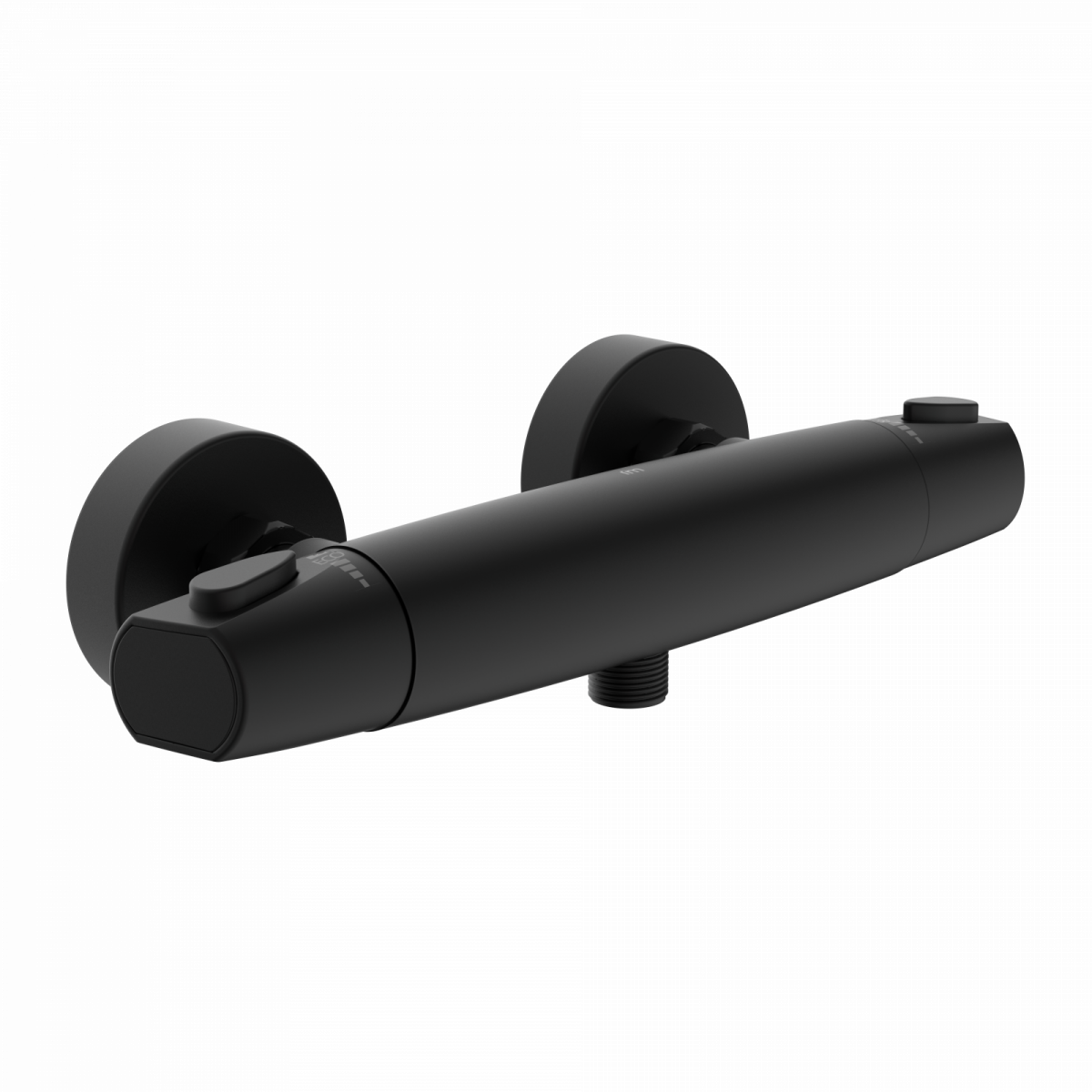 Duscharmatur Beatrice, in Schwarz matt mit Thermostat