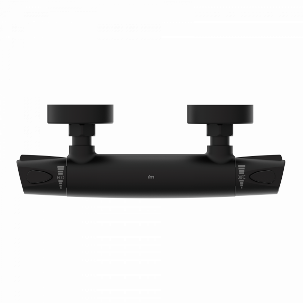 Duscharmatur Beatrice, in Schwarz matt mit Thermostat