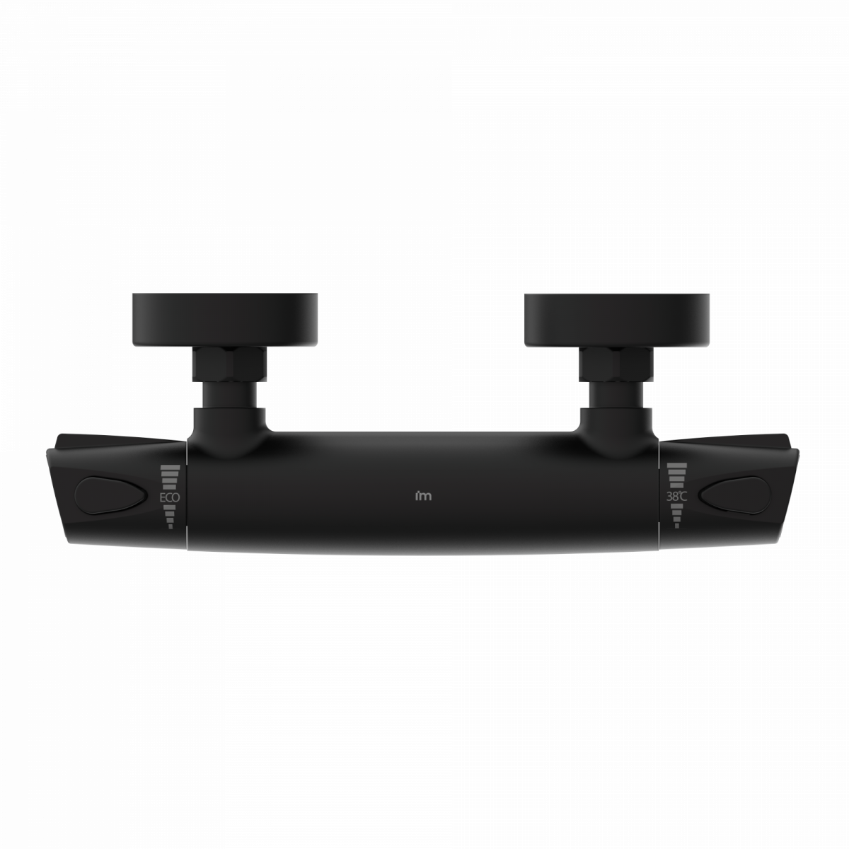 Duscharmatur Beatrice, in Schwarz matt mit Thermostat