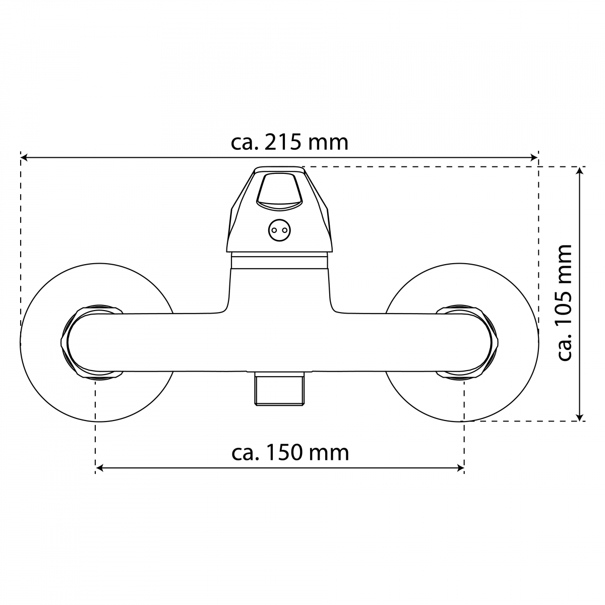 Duscharmatur SPEED, Weiß