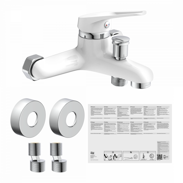 Wannenfüllarmatur SPEED, Weiß