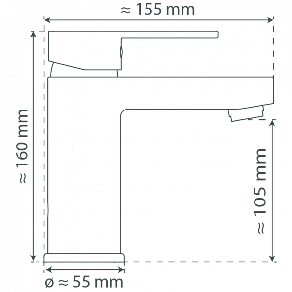 ELEPHANT Waschtischarmatur, Chrom