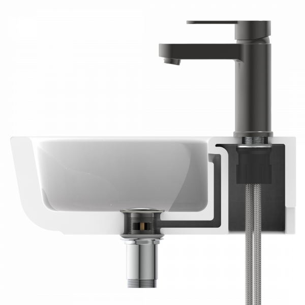 ELEPHANT Waschtischarmatur, Graphit matt