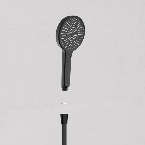 KARIBIK Stangenbrause-Set, Schwarz matt