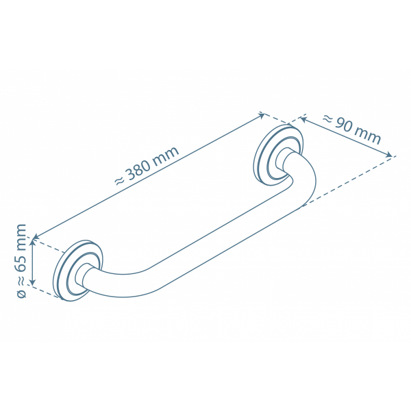 LONDON Wannengriff, Chrom