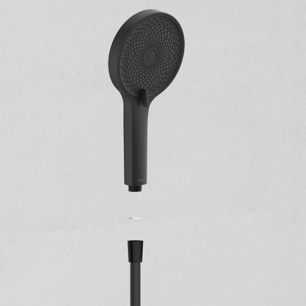 SAMOA RAIN Duschkopf, wassersparend, Schwarz matt