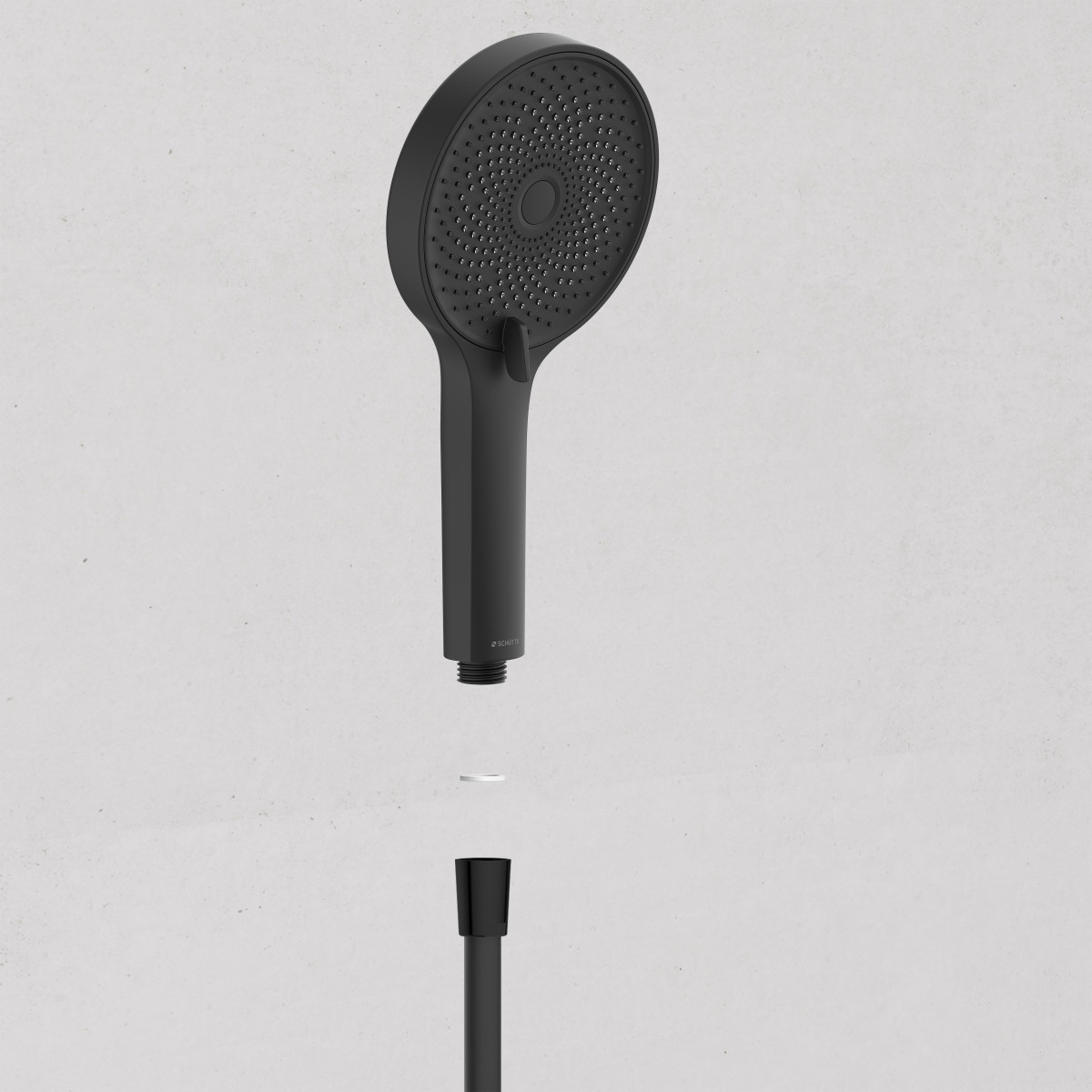 SAMOA RAIN Duschkopf, wassersparend, Schwarz matt