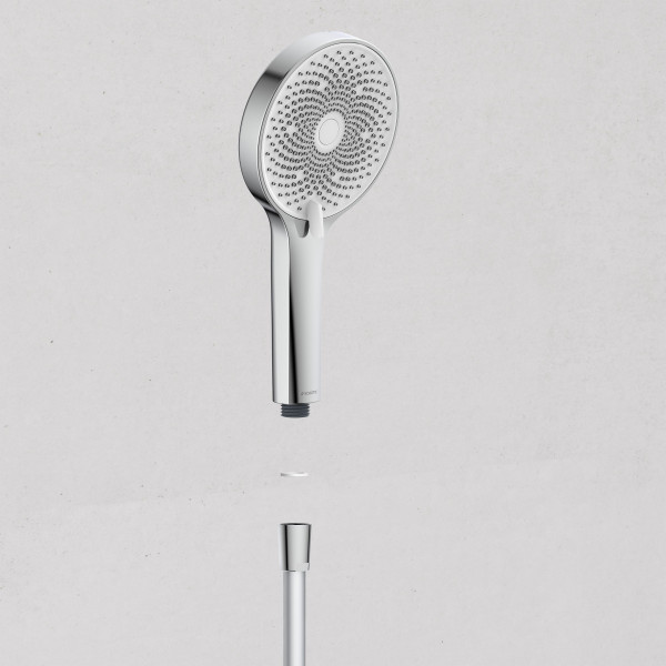 SAMOA RAIN Duschkopf, wassersparend, Chrom/weiß
