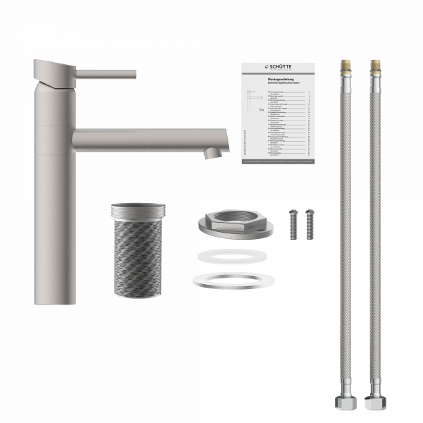 MASSIVE Sp&uuml;ltischarmatur, Edelstahl