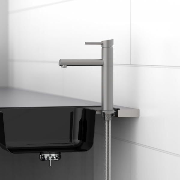 MASSIVE Sp&uuml;ltischarmatur, Edelstahl