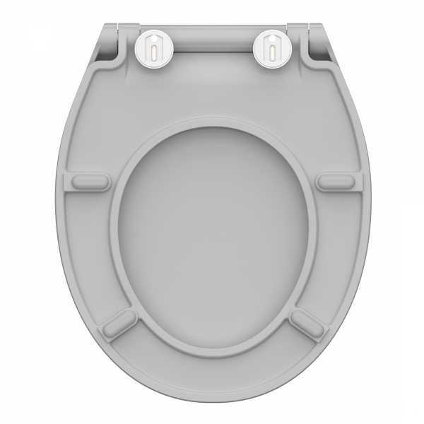 Duroplast WC-Sitz SLIM Grey, mit Absenkautomatik und Schnellverschluss