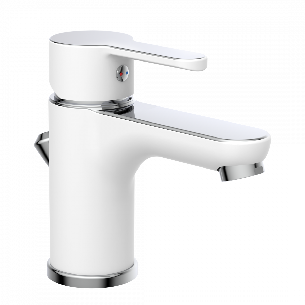 Waschbeckenarmatur DIZIANI, Chrom/Weiß
