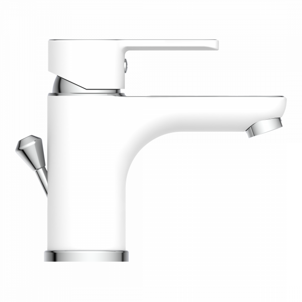Waschbeckenarmatur DIZIANI, Chrom/Weiß