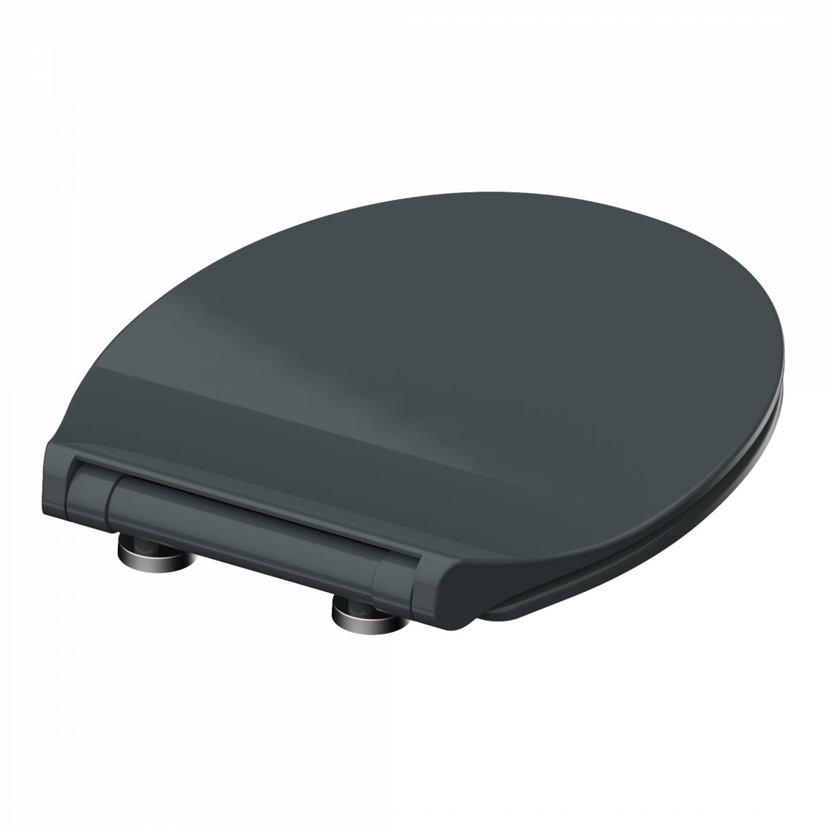 Duroplast WC-Sitz SLIM Anthrazit, mit Absenkautomatik und Schnellverschluss