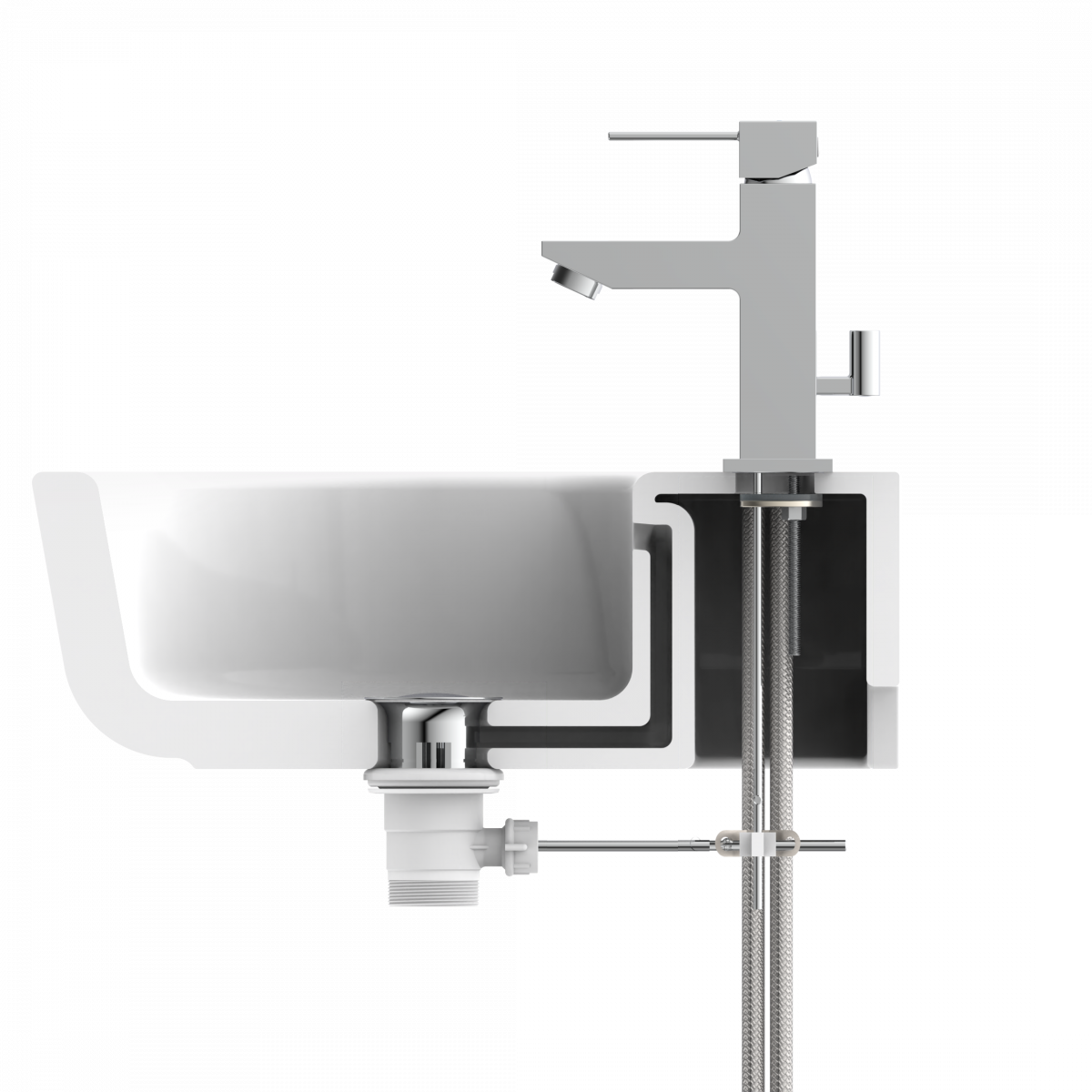 Waschtischarmatur CALVINO, Chrom