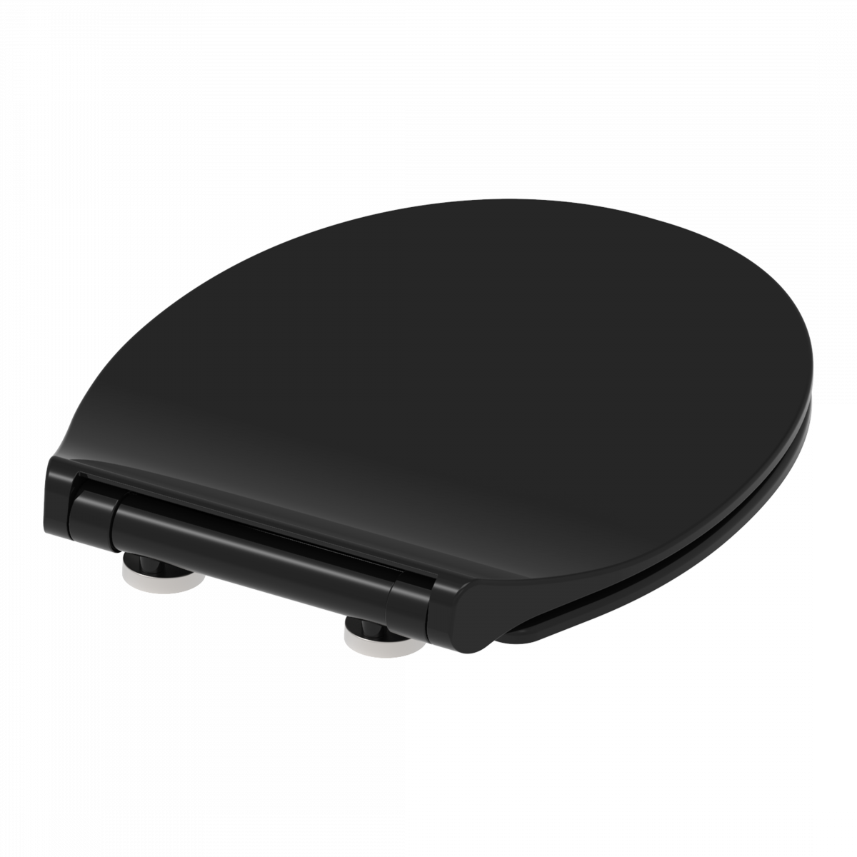 Duroplast WC-Sitz SLIM Black, mit Absenkautomatik und Schnellverschluss