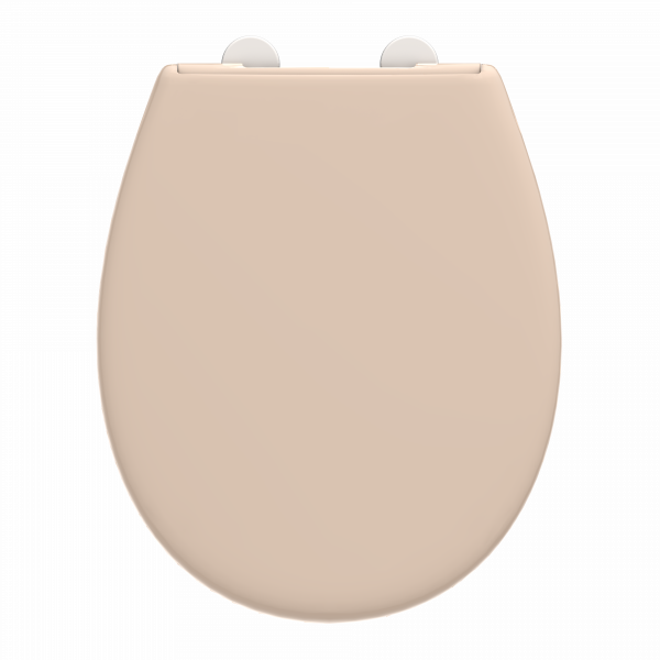 WC-Sitz Alma Made in Germany, in Bahamabeige mit Absenkautomatik und Schnellverschluss, O-Form