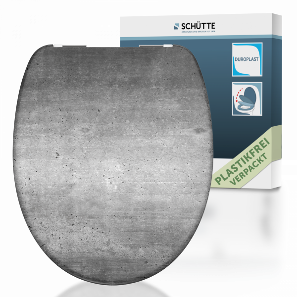 Duroplast WC-Sitz Industrial Grey, mit Absenkautomatik