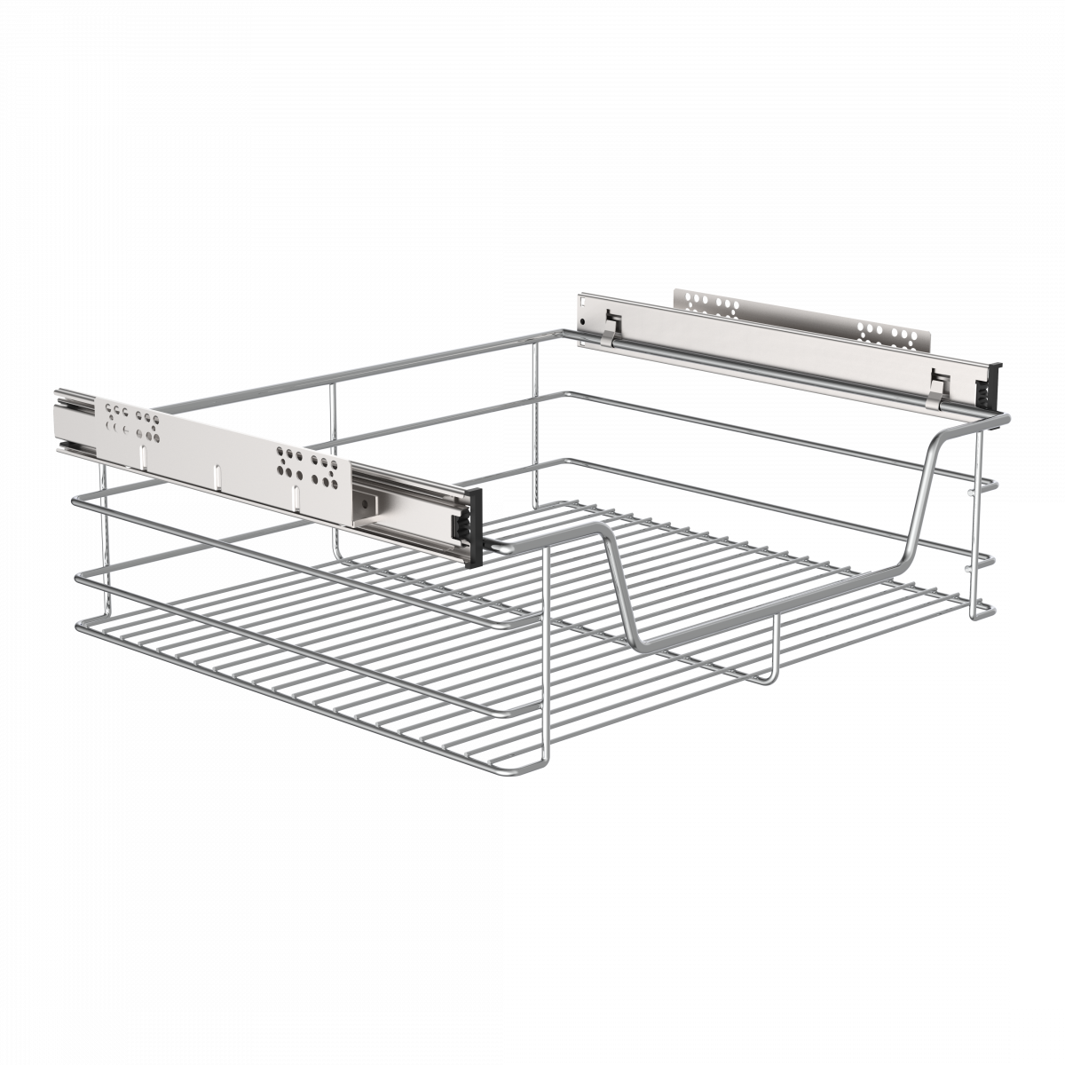 Teleskopschublade, Chrom, f&uuml;r 60 cm Schrank
