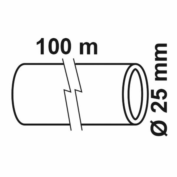 KIRCHHOFF 100m HDPE Rohr -ø 25 mm
