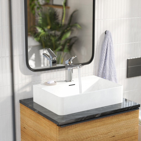 Waschtischarmatur Amelie, in Chrom und minimalistischer Form