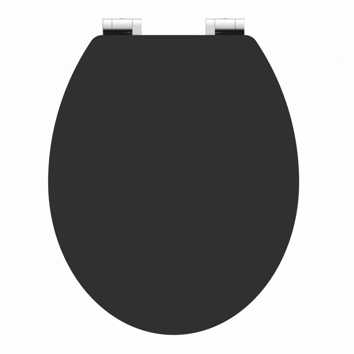 WC-Sitz Gaia aus MDF, in Schwarz mit Absenkautomatik, FSC-zertifiziert