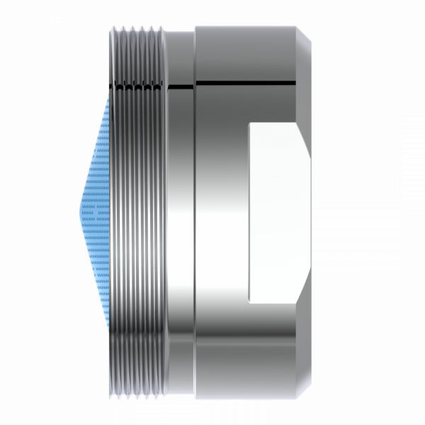 Mischdüse in chrom mit Gehäuse