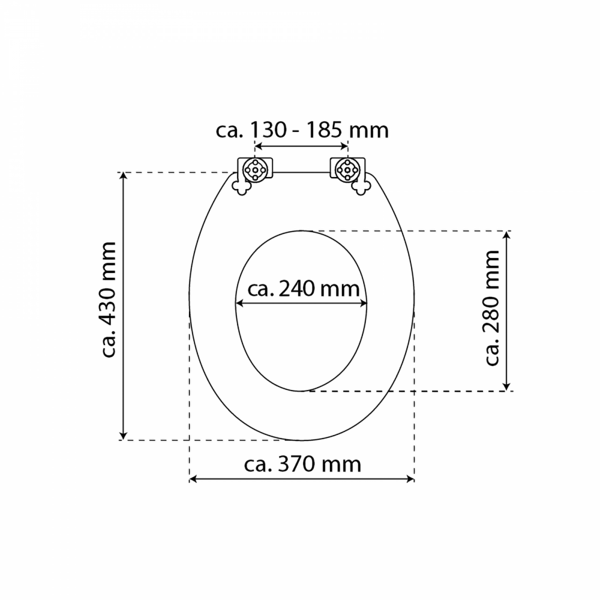 WC-Sitz Gaia aus MDF, in Grau mit Absenkautomatik, FSC-zertifiziert