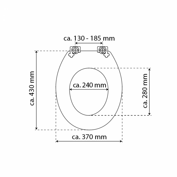 MDF WC Sitz mit Beach-Motiv, mit FSC-Zertifizierung