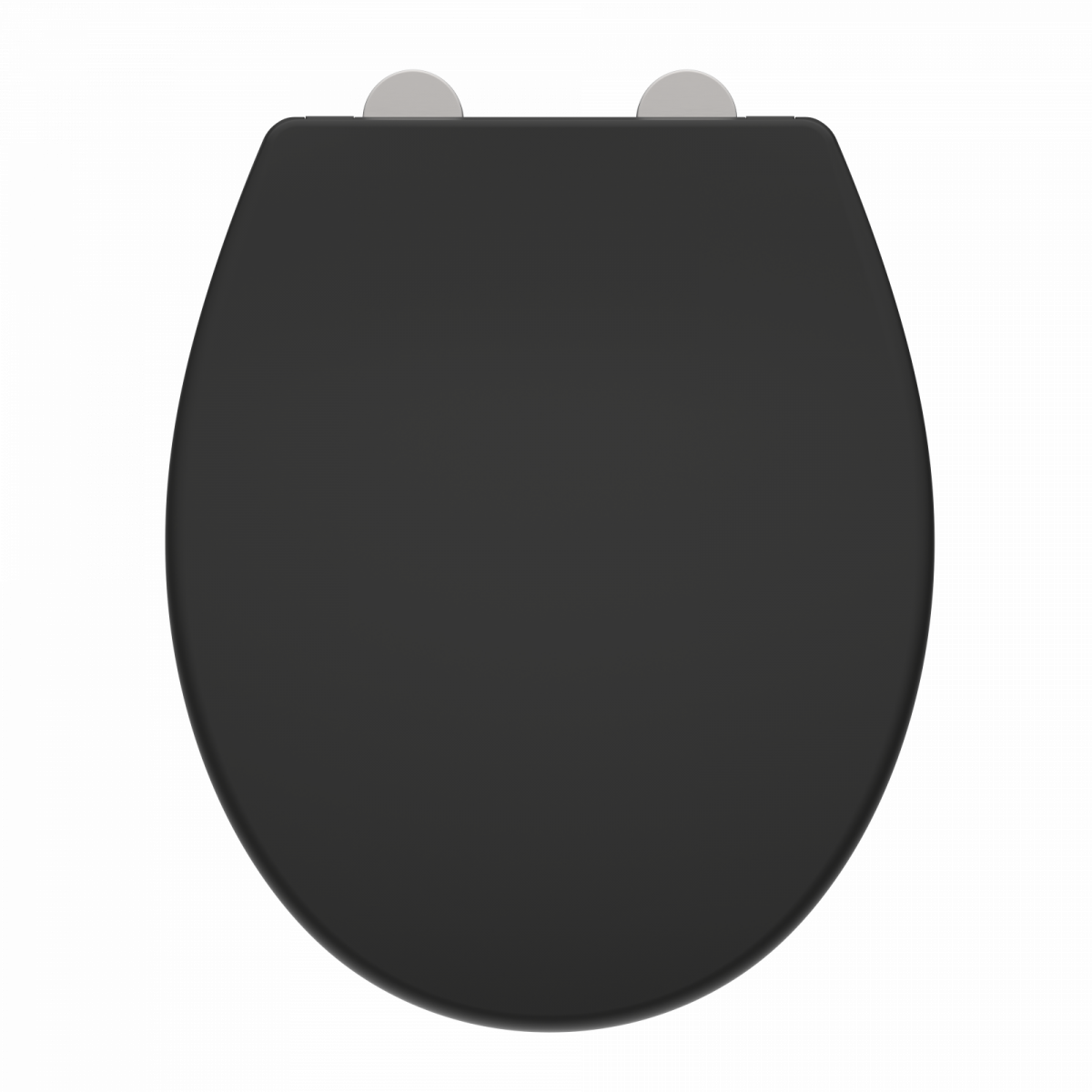 WC-Sitz Helma TÜV geprüft, in Schwarz mit Absenkautomatik und Schnellverschluss, O-Form