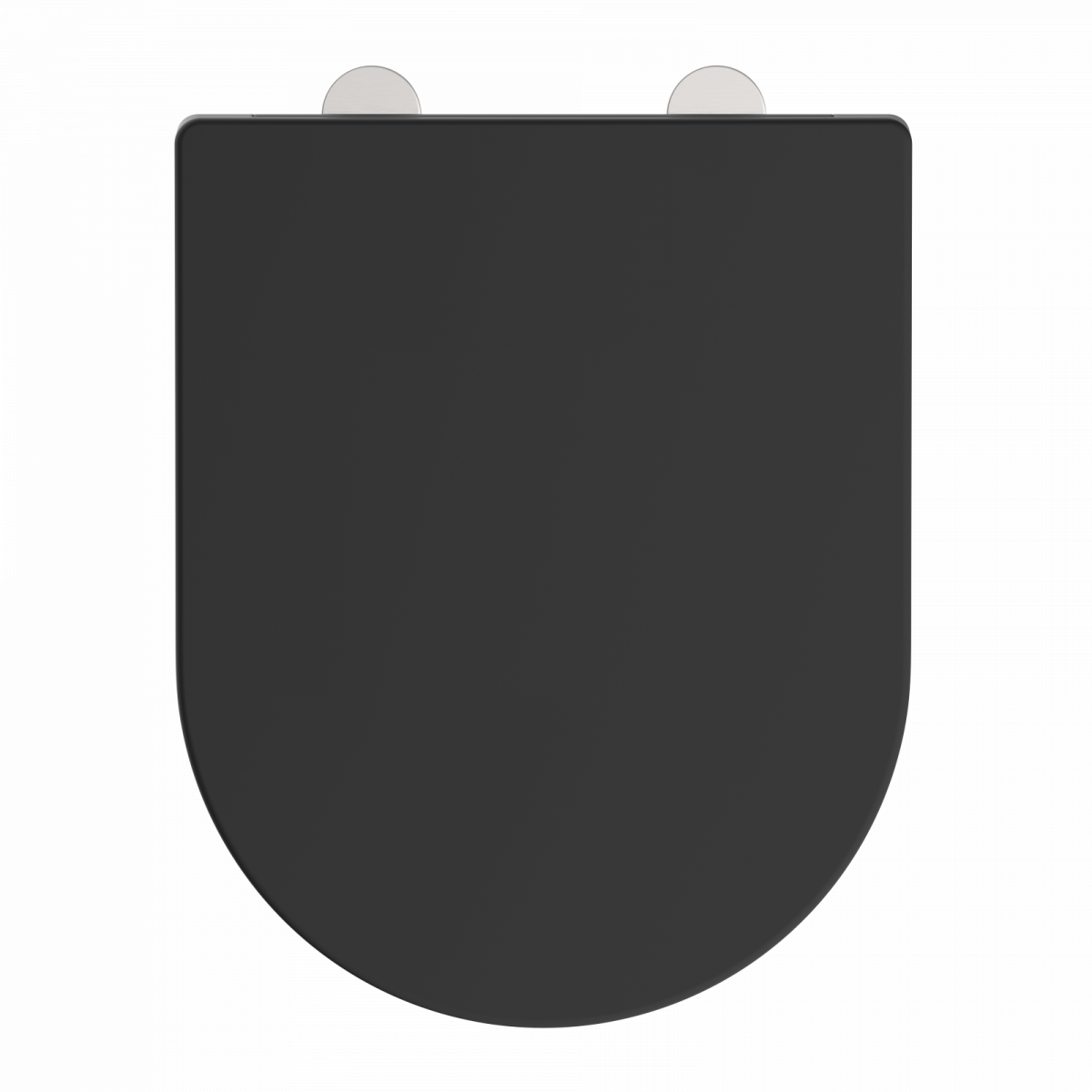 WC-Sitz Helma TÜV geprüft, in Schwarz mit Absenkautomatik und Schnellverschluss, D-Form