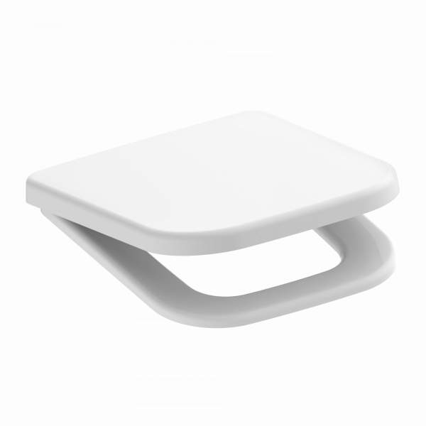WC-Sitz Helma TÜV geprüft, in Weiß mit Absenkautomatik und Schnellverschluss, E-Form