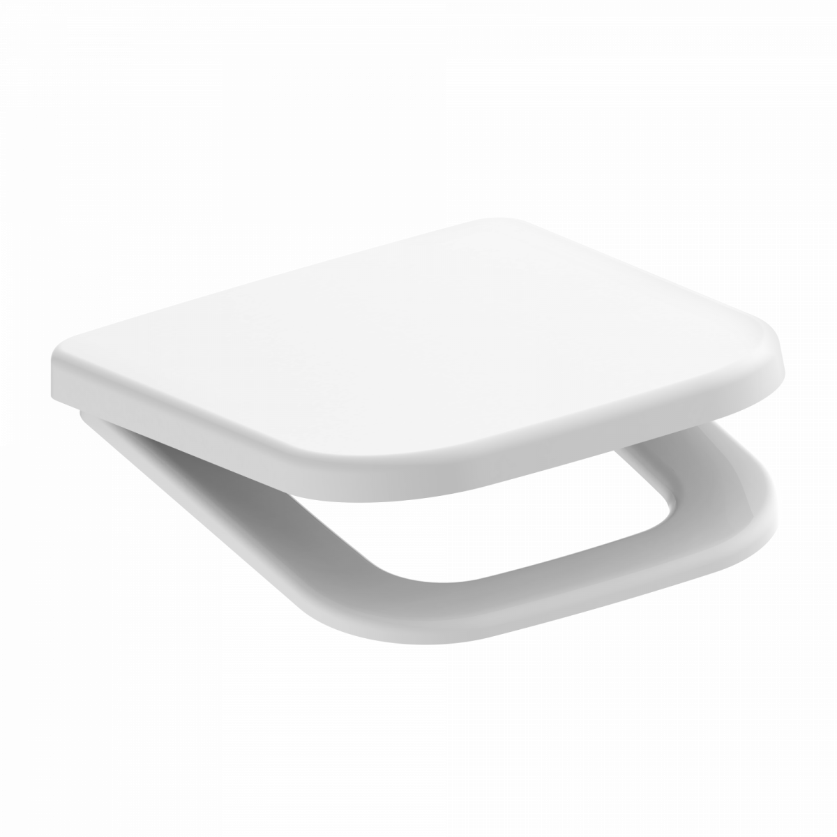 WC-Sitz Helma TÜV geprüft, in Weiß mit Absenkautomatik und Schnellverschluss, E-Form