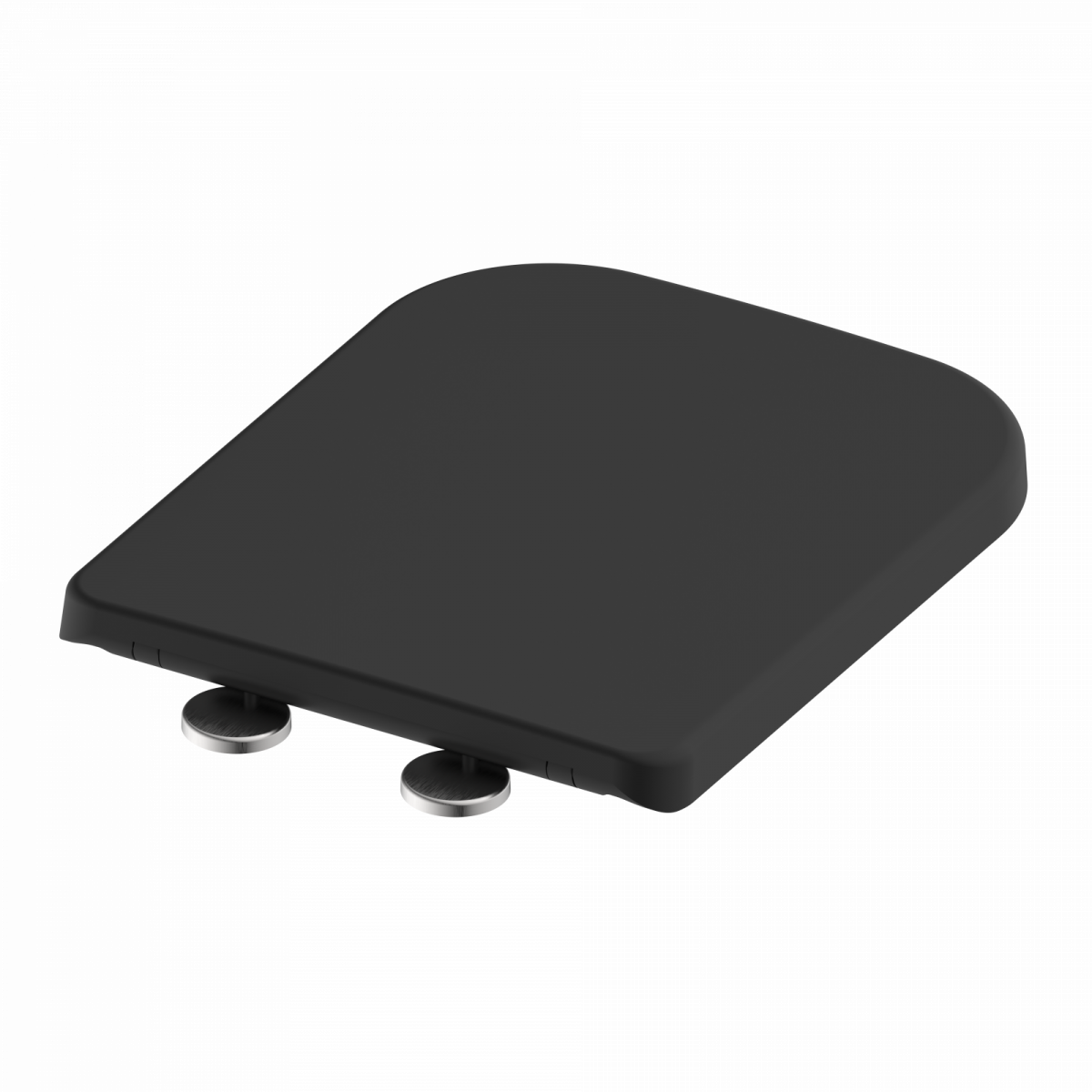 WC-Sitz Helma TÜV geprüft, in Schwarz mit Absenkautomatik und Schnellverschluss, E-Form