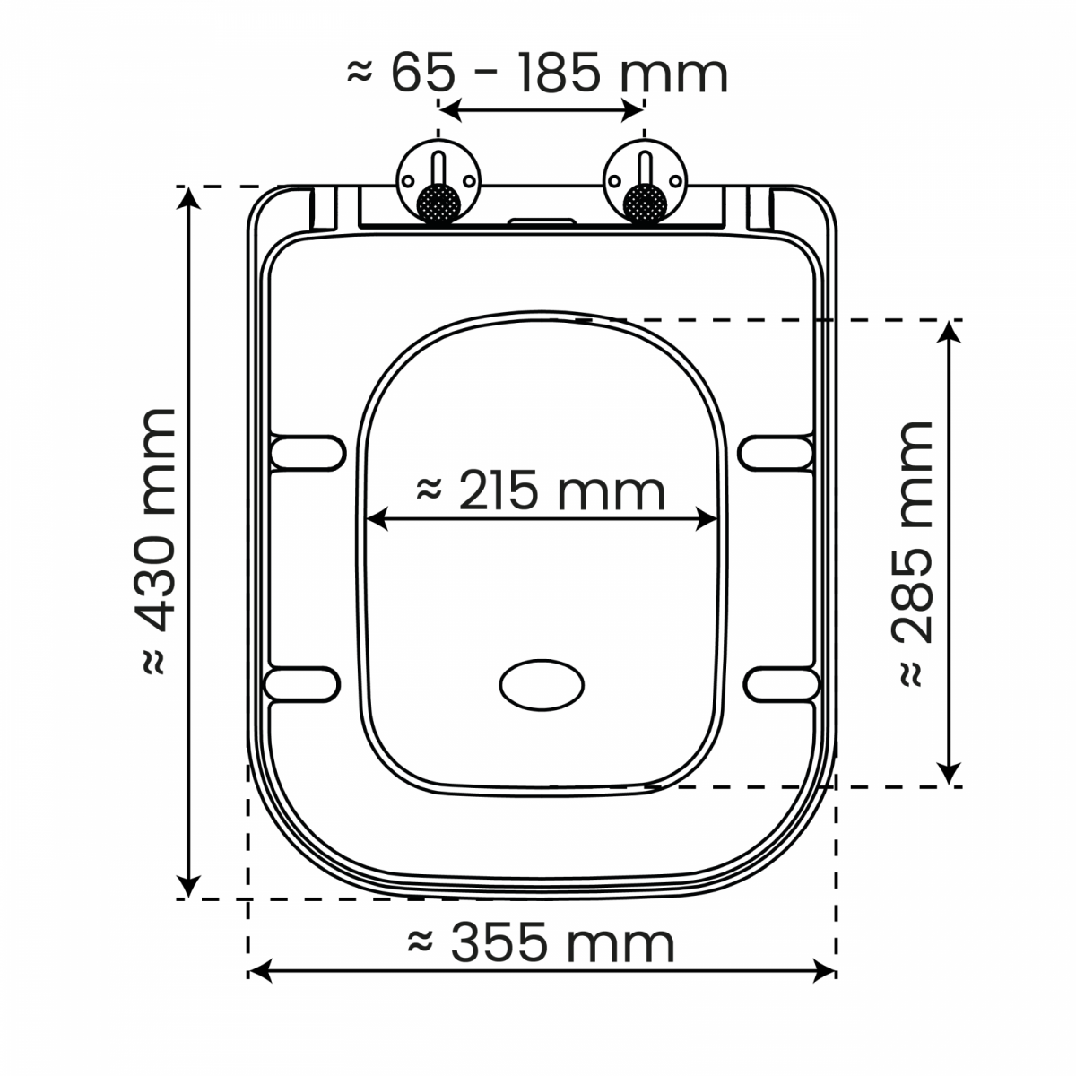WC-Sitz Helma TÜV geprüft, in Schwarz mit Absenkautomatik und Schnellverschluss, E-Form