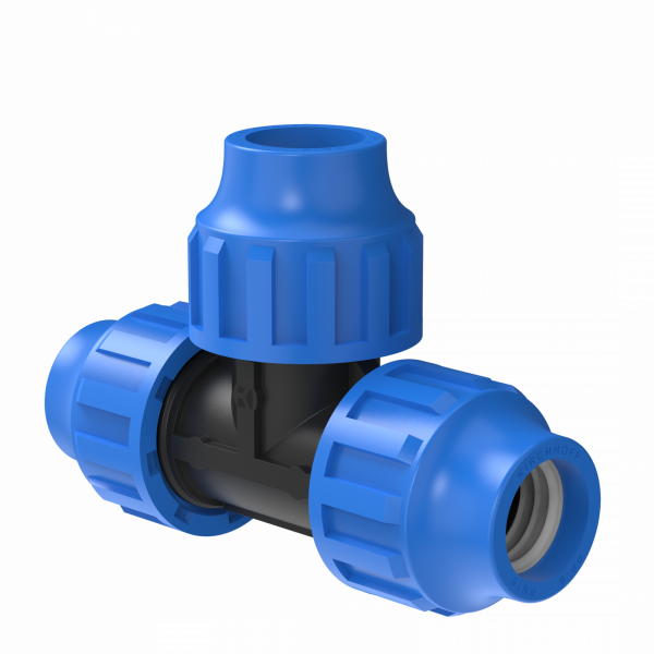 T-Stück, 20 mm, Klemmfitting für HDPE